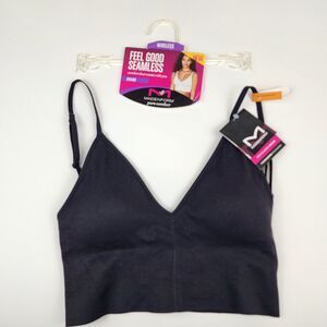 Maidenform Seamless Brami Wireless Comfort Bra Size Small NEW - Black